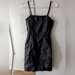 BNWT leather h&m mini dress